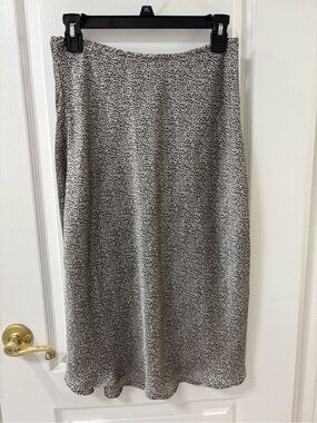Sienna Sky Y2K Style Satin Animal Print Midi Skirt size M